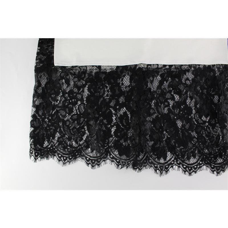 Dámská móda Sexy ohlávka bez rukávů s výstřihem do V Krajkové patchworkové šaty Temperament