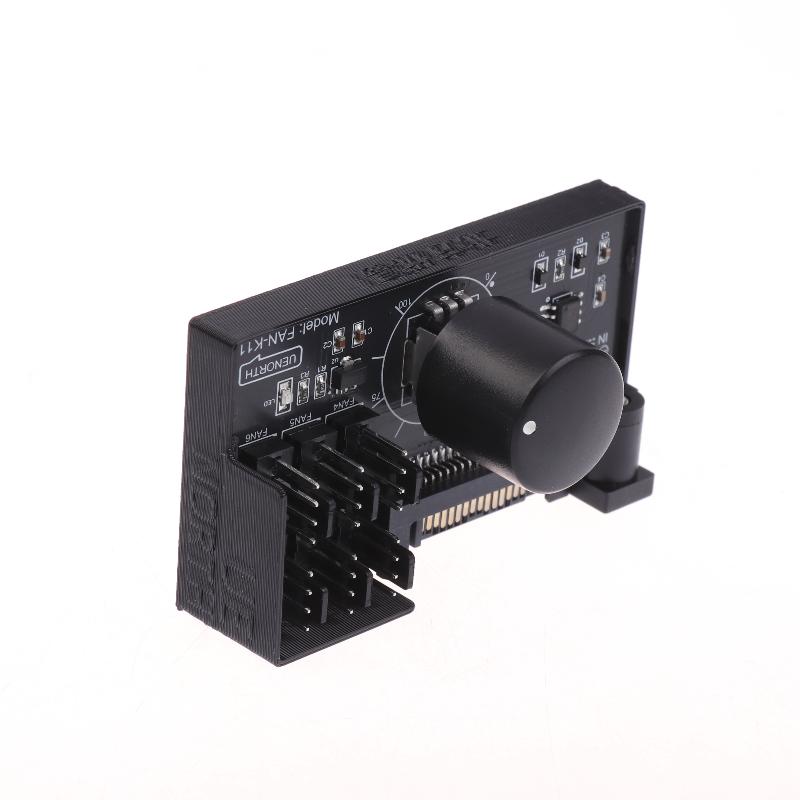 Pwm Fan Speed Controller Sata Dc Power On 4Pin Fan Governor Nas Server Fan Speed Regulator 4-Way 6-Way Pwm Fan Hub Control