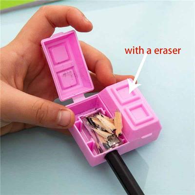 Creative Chocolate Pencil Sharpener with Eraser Rubber Kids Students Kawaii Stationery Set School Office Supplies