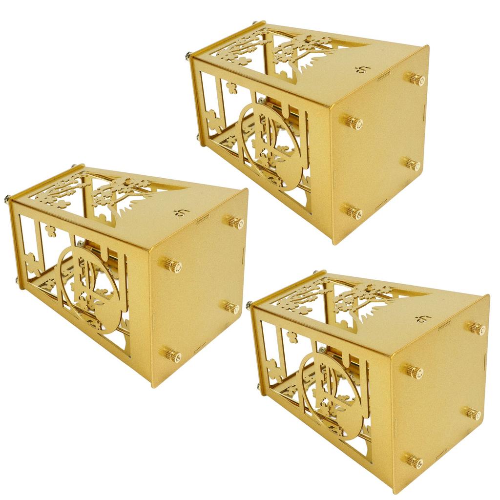 Portapenne in Metallo Assemblato Motivo Vuoto Oro Placcatura Superfici ad Alta Durezza Portapenne Fai da Te Fro