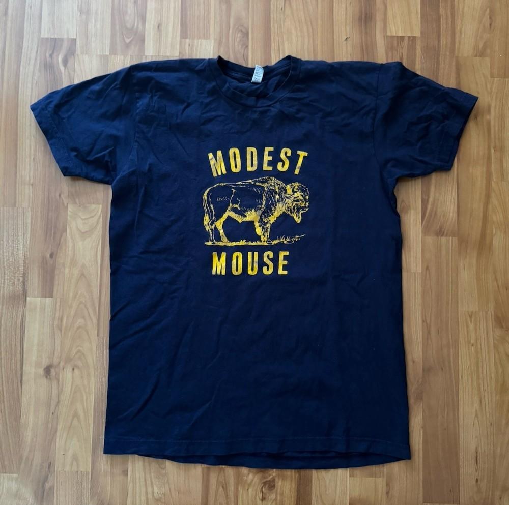 Rare! Modest Mouse Band Cotton Navy Shirt Unisex Concert S to 5XL DO590 Unisex T-Shirt