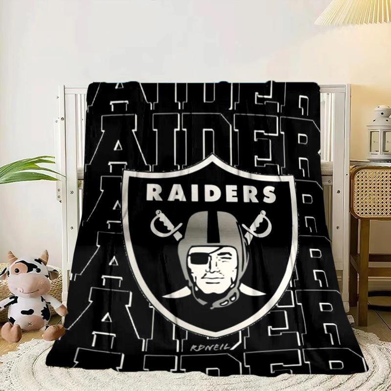 Football Club Emblem Blanket Flannel Blanket for Bed, Sofa, Camping, Hiking, Picnic Essentials, Gift for Family Fan Gifts