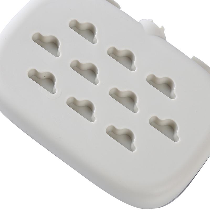 Double Color Double - layer Wall - hanging Asphalt Box without Perforating Stick Bathroom Soap Rack