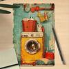 Vintage Laundry Metal Wall Art Poster for Garage