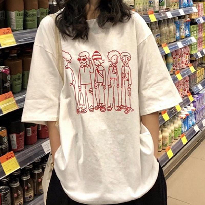 

GMXIA Женская модная повседневная футболка с коротким рукавом и круглым вырезом и топ XXL белый