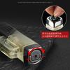 New Four Nozzle Visual Air Chamber Straight Forward Windproof and Waterproof Lighter Cigar Moxibustion Lighting Accessories