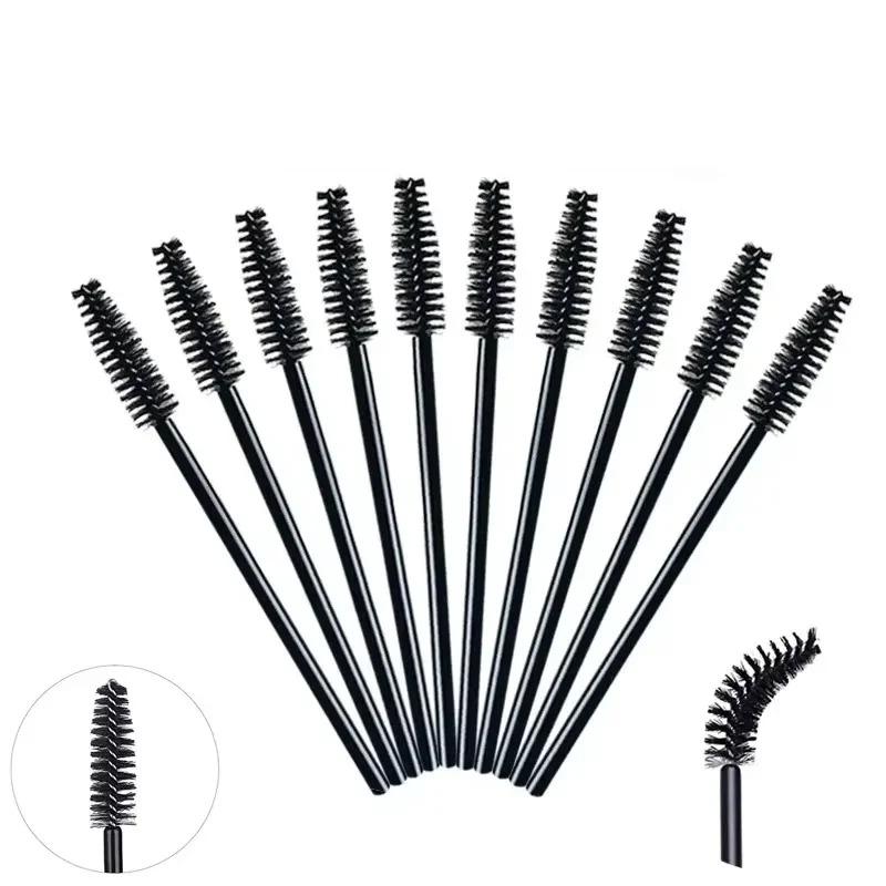 50pcs Disposable Plastic Eyelash Brushes Eyebrow Spoolers Mascara Wands Multi-Purpose Hygienic Beauty Salon and DIY Tools