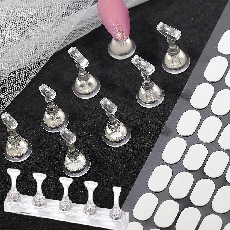 Acryl Magnetischer Nagel-Display-Ständer Falsche Press-On-Nägel Halter Maniküre-Rack Für Anfänger DIY
