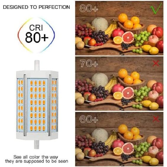 R7S LED Bulb 118MM Dimmable 30W J118 Floodlight 120V Double Ended 300W Halogen Bulbs Replacement for Household Lighting Floodlight (6000K-Cool White)