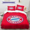 Povlečení s motivem FC Bayern Mnichov, Sada přikrývky, Povlak na přikrývku, Povlak na polštář, Domácí dárek k narozeninám (1 * povlak na peřinu + 2 * povlak na polštář, bez jádra)