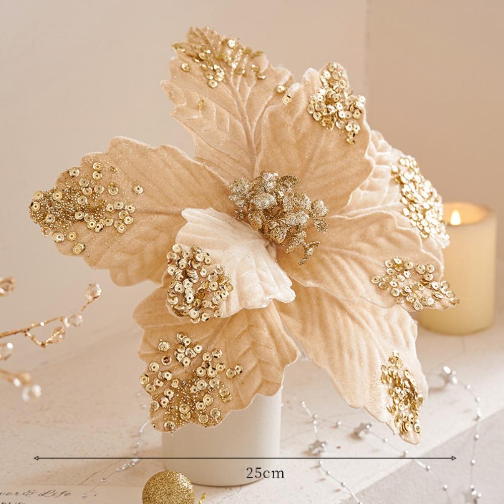 Christmas Style Simulation Flowers 25cm Length Christmas Tree Decorations  Wedding Decorations