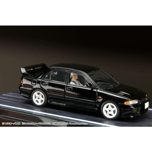 HJ64 1/64 Mitsubishi Lancer RS ??Evolution III / Initial D VS Ryosuke Takahashi & Kyoichi Sudo Driver Figures Included, Completed