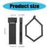 High Security Bicycles Lock Heavy Duty AntiTheft Cycling Lock with Key and Brackets Bike Security Folding Lock Enduring