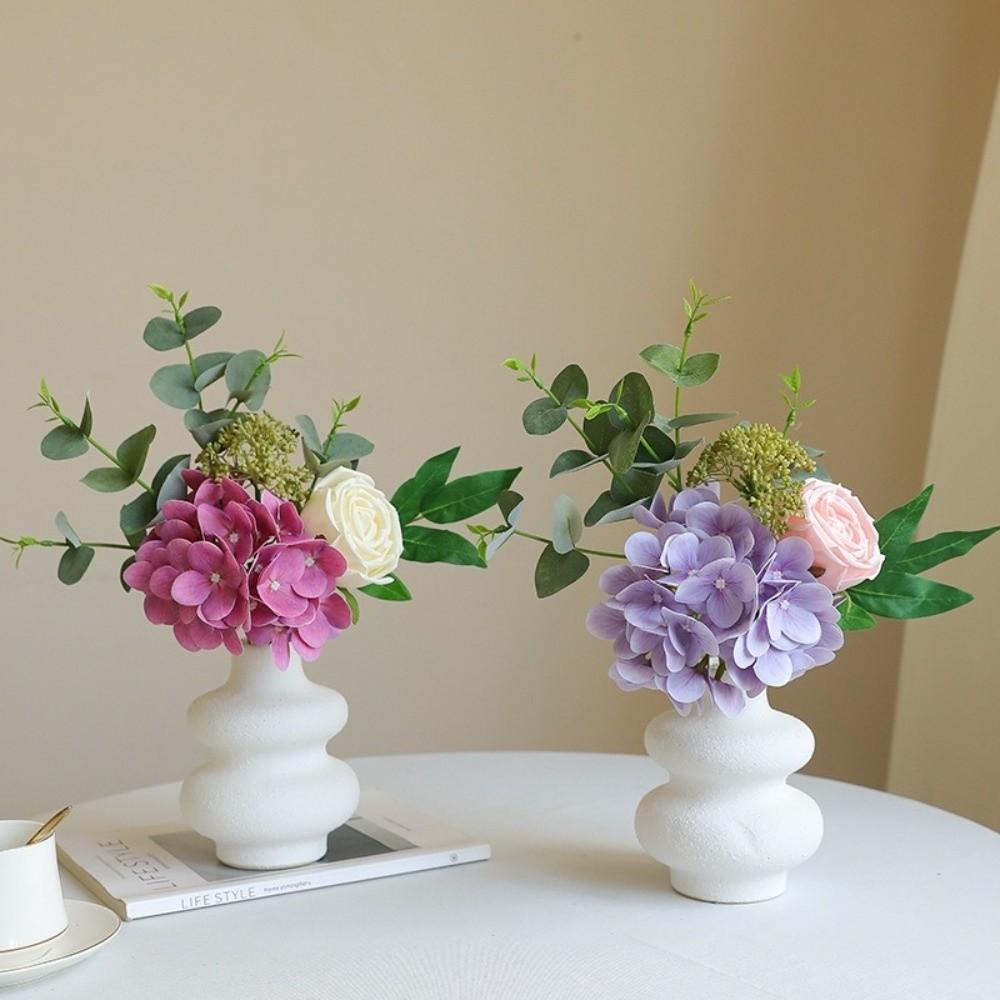 

Realistic Artificial Hydrangea Rose Bouquet Luxury Fake Flower Home Hotel Table Decor світло-фіолетового кольору