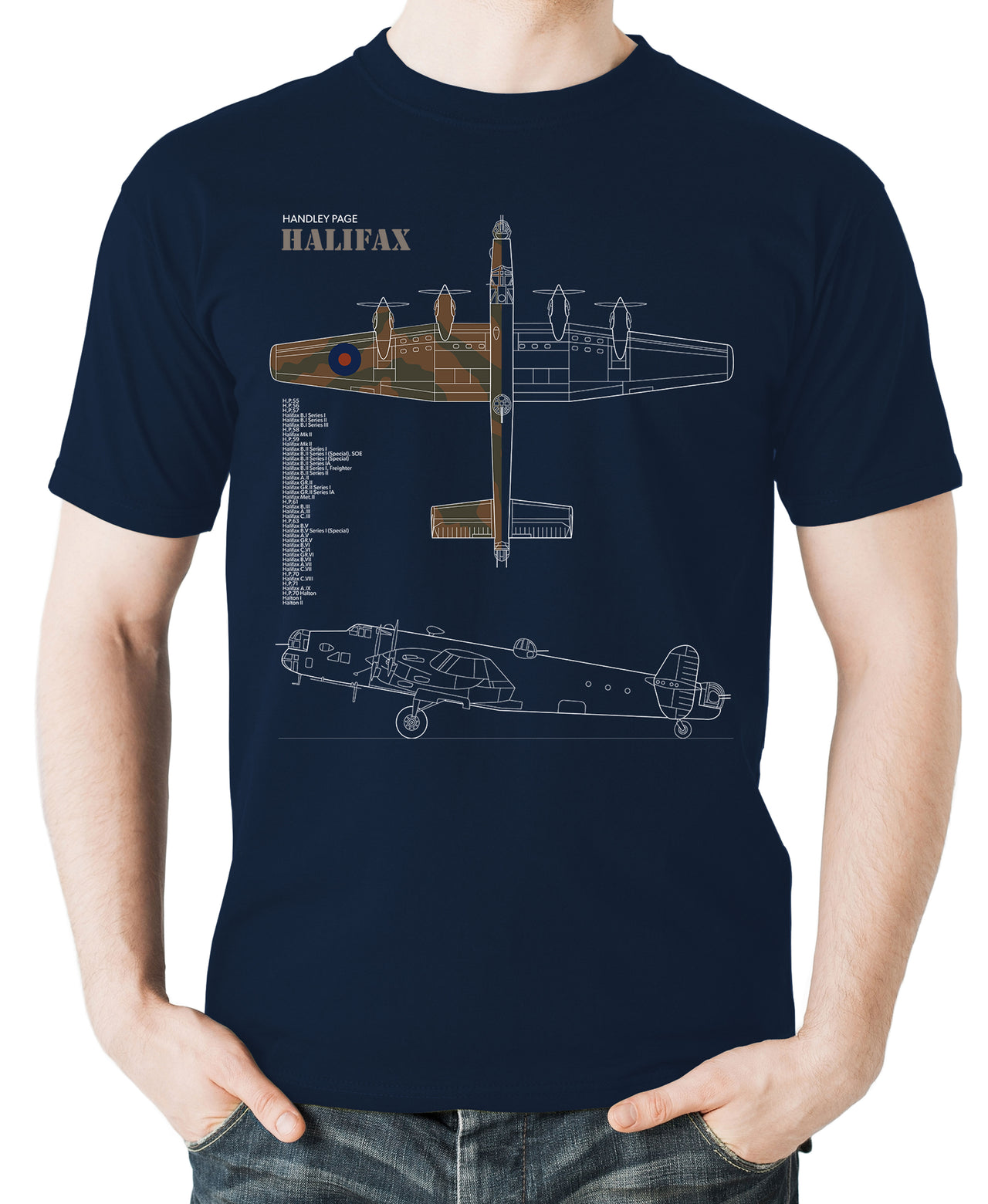 

WWII RAF Halifax Heavy Bomber TShirt 100 Cotton ONeck Summer Short Sleeve Casual Mens Tshirt Size S3XL 4XL