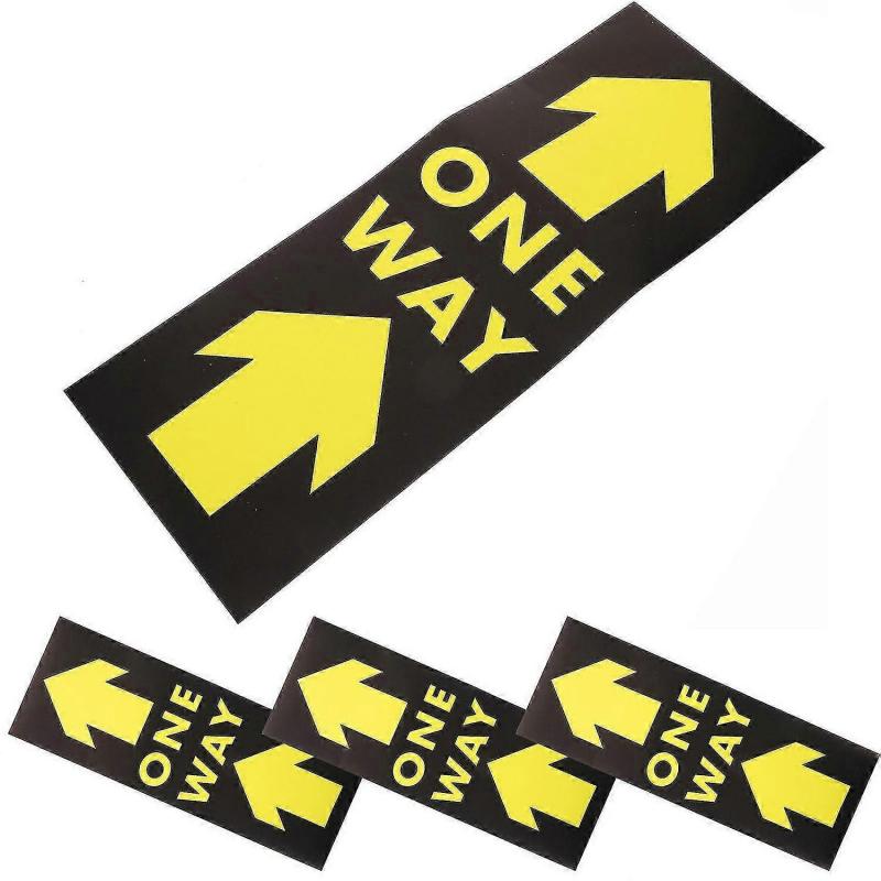 Directional Arrow Sticker Safety Distance Sticker for One Way Floor Decals 12Pcs