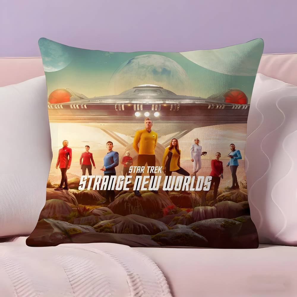 Science Fiction Movie S-Star Trek Pillow Case Ultra Soft Skin Friendly Fabric Cloud Like Comfort & Concealed Zipper