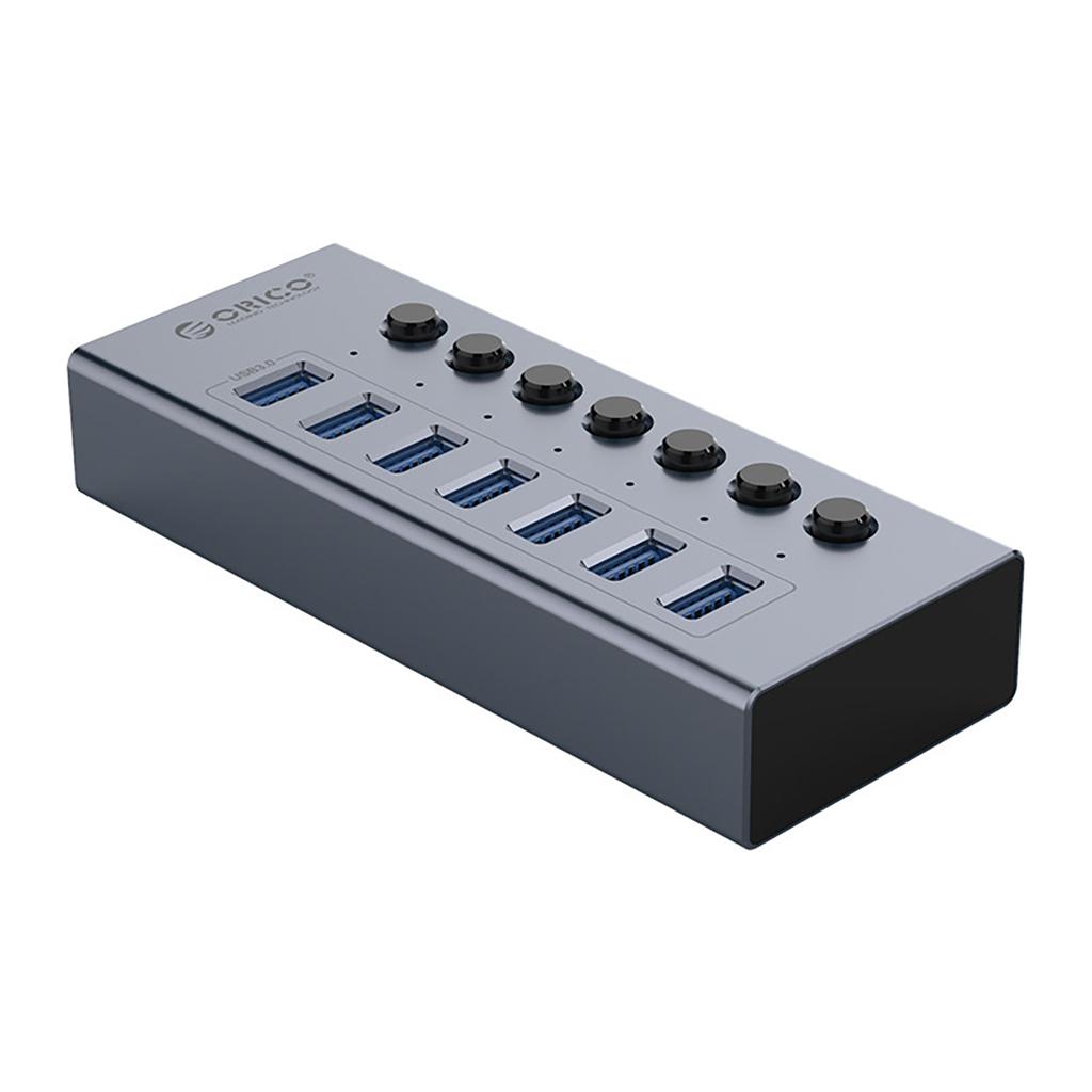 BT2U3-7AB Hub with 7x USB-A Switches - Gray