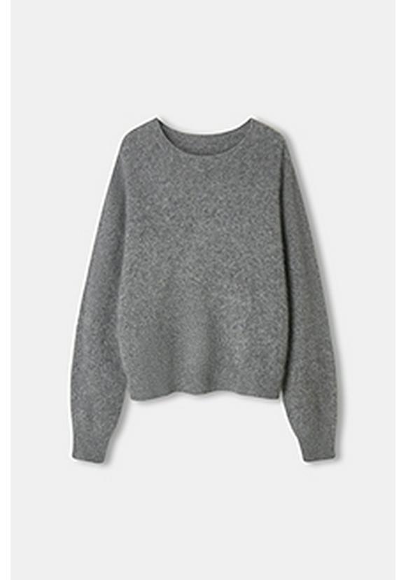 High-End Mulberry Silk Cashmere Brushed Knitwear - Quiet Luxury Style