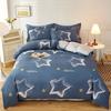 100% Cotton 3 Piece Duvet Cover Set with 2 Pillowcases for Single Double Queen King Size Bedding