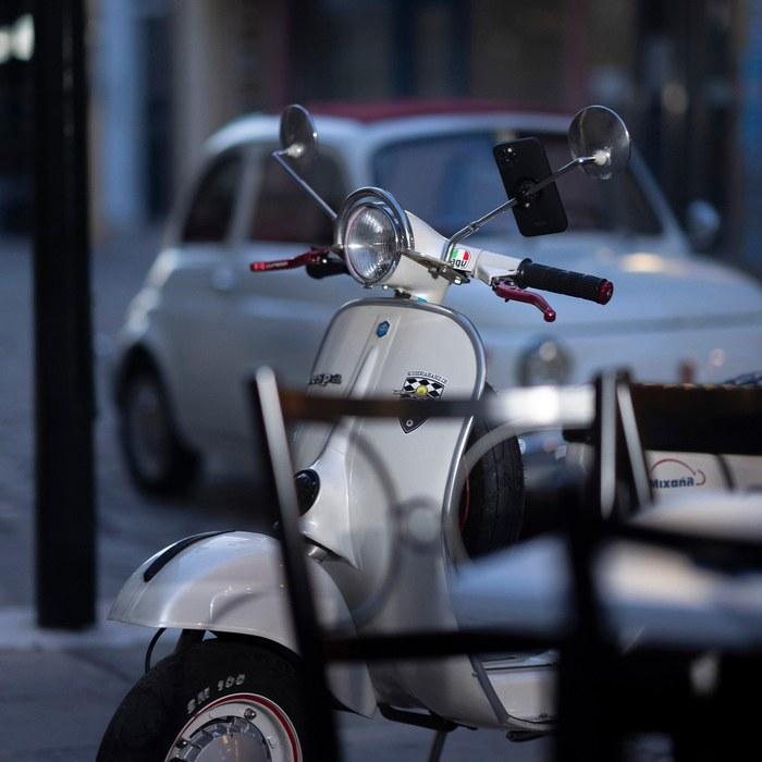 SP CONNECT Mirror Mount SPC+ | Motorcycle Mirror Smartphone Mount | 53136 Black/White