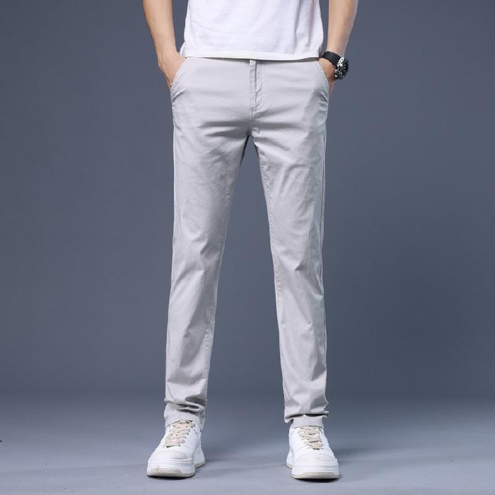 Spring and Summer Popular Casual Pants Loose Versatile Light Business Solid Color Long Pants Trendy Straight Men's Casual Pants