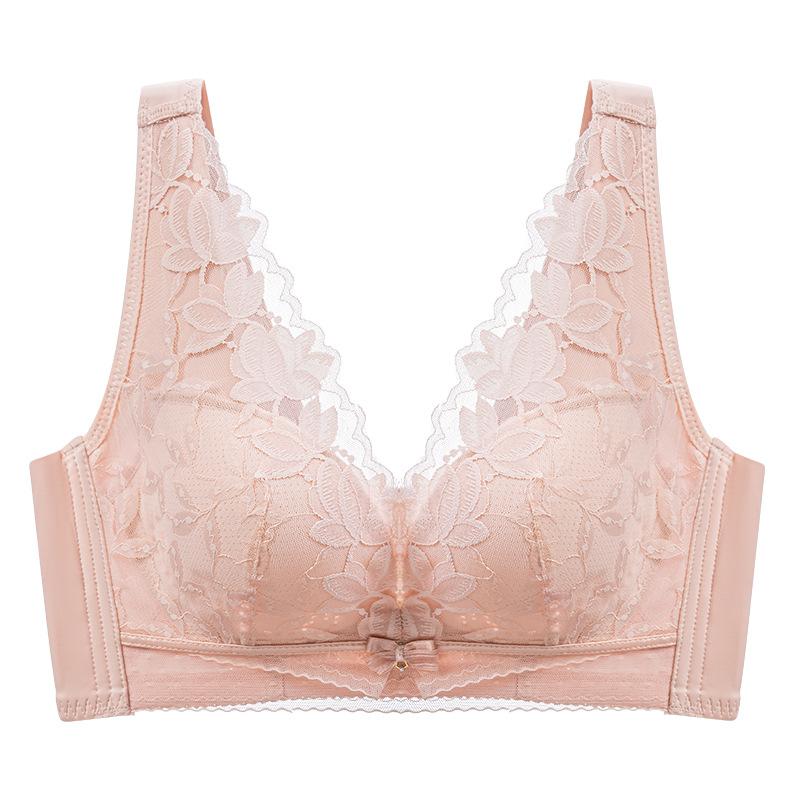Sexy Lace Bra Women's Thin Anti Sagging Bra No Steel Ring Bra