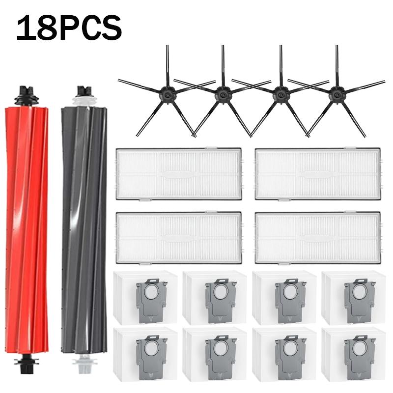 For Roborock S8 S8 Pro Ultra S8+ Robot Vacuum Cleaner Mop Vacuum Bags Accessories Side Brush Filter Replaceable Spare Parts
