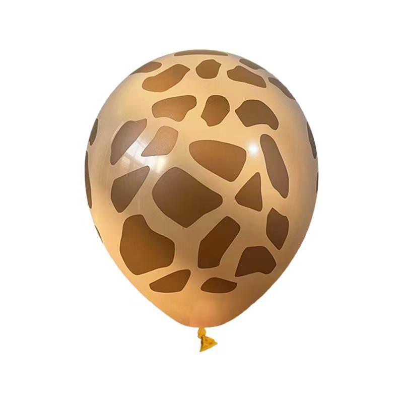 12-Inch Jungle Animal Pattern Latex Balloons for Birthday Party Decorations