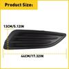 For 2014-2019 Ford Fiesta Front Left Driver Side LH Bumper Fog Light Cover Black