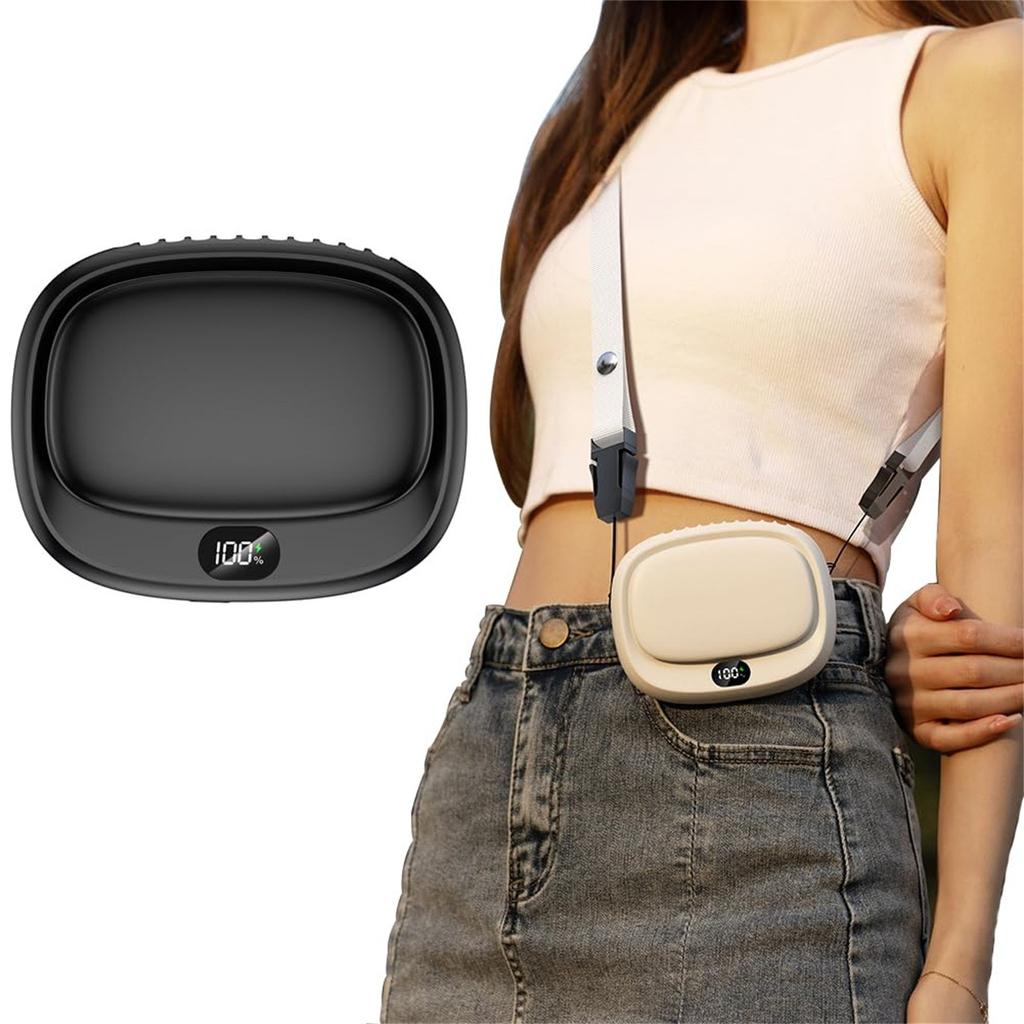 Tragbarer Ventilator, 5 Geschwindigkeiten, verstellbarer Taillenventilator, USB-Ventilator, leiser kleiner persönlicher Ventilator für Reisen zu Hause im Freien