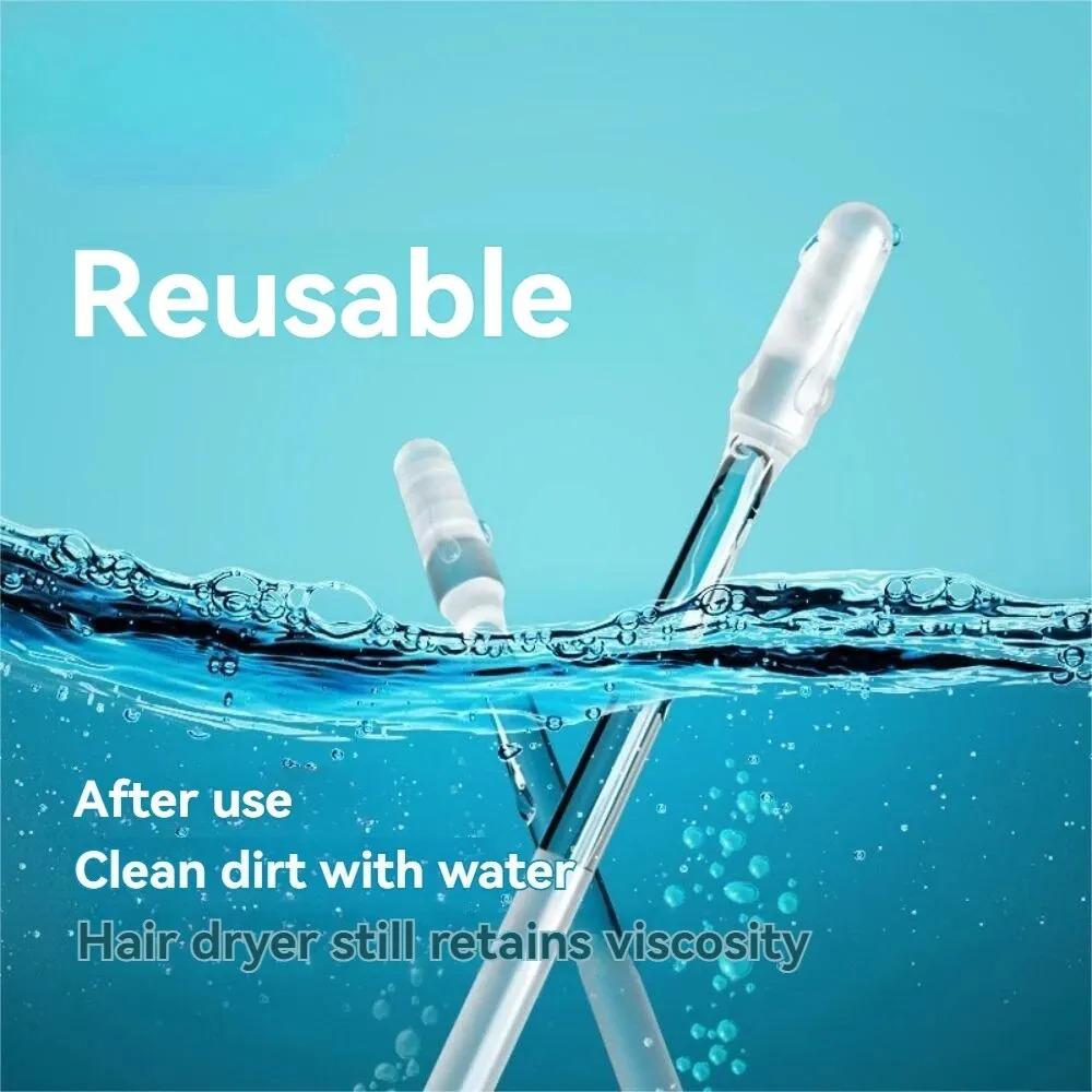 24Pcs Disposable Silicone EarWax Remover sticky ear pick For Kids Olders Adult S/L Ear Cleaner Reusable Adhesive Earpick