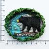 USA Alaska Bear Kawaii Fridge Magnets Tourism Souvenir British Canada Bear Refrigerator Magnetic Stickers Cute Magnet Decor Gift