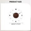 Acrylic Wall Clock Decorative Non Ticking Silent Round Operated Precision Timekeeping Lightweight