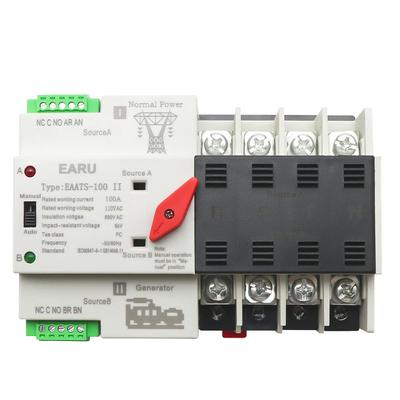Compact Automatic Transfer Switch Electrical Selector Switches Dual Power Switch Solar Power Rail