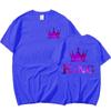 Couple T-shirts King Queen Printing T-shirt Women Men Lover Short Sleeve Summer Cool Valentine's Day Tops Tees