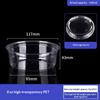 50Pcs 117 Caliber Pet Disposable Plastic Cup Clear Food Container With Lid For Dessert Fruit Snack Cold Drink Takeaway Packing
