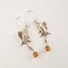 Citrine Gemstone 925 Sterling Silver Jewelry Earrings 2.17"  Unique Gift Idea EE-148-10