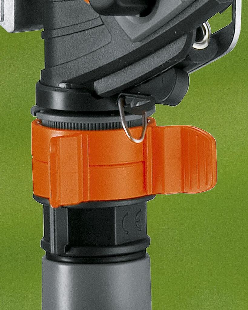 GARDENA Rotating Pulse Sprinkler with Fixed Metal Spikes, Premium, Waters up to 490m², 8136-20, Product Warranty: Up to 5 Years