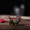 Hot Cute Colored Wooden Cat Ornaments Rainbow Wood Carving Rainbow Horse Ornaments Small Cat Model Ornaments Gift