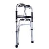Lightweight Foldable Aluminum Walker with Wheels - Height Adjustable for Elderly