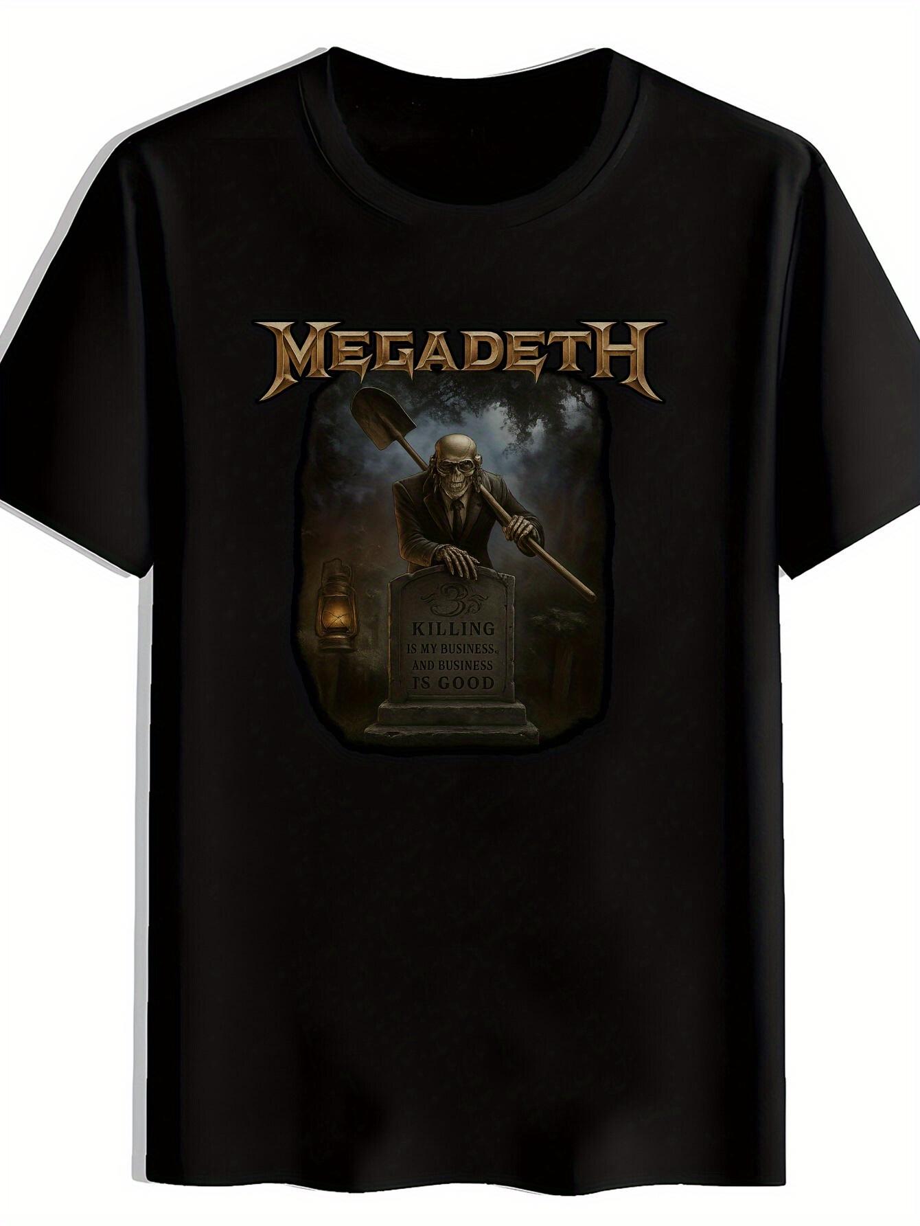 Vintage Megadeth Graphic T-shirt - Killing Is Wrong Retro Metal Band Tee XXXXL