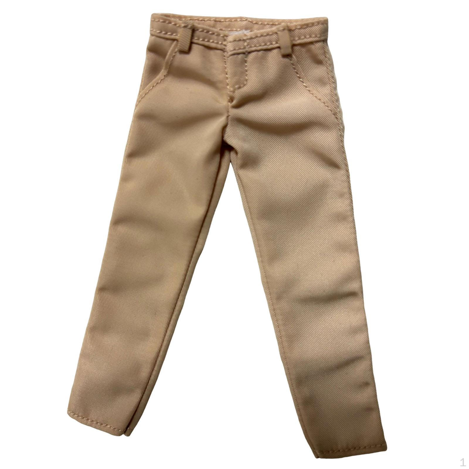 

1/12 Figure Pants Khaki Accessories 3 inch Length Decor Cloth Gifts Body Doll Fashion Versatile