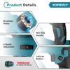 Yofidra Bürstenloser Hochleistungs-Elektro-Gebläse mit 6 Gängen, Garten- und Haushaltsstaubreinigungsgebläse, Elektrowerkzeuge für 18-V-Makita-Akkus