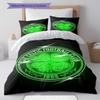 Celtic Football Club Muster Bettwäsche, Steppbett Set Bettbezug Kissenbezug Zuhause Geburtstagsgeschenk(1 Bettbezug + 2 Kissenbezüge, ohne Füllung)