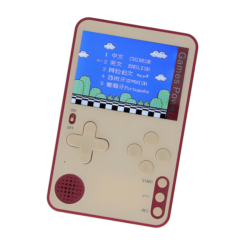 Ruční herní automat 2,4palcový barevný displej mini ultra tenký přenosný předinstalovaný herní automat červený