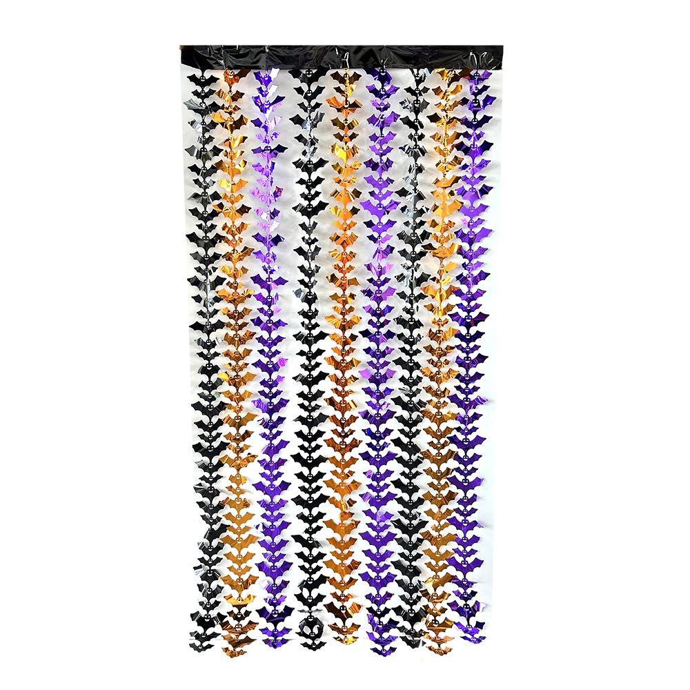 Plastic Halloween Rain Curtain Scary Party Curtain Wall Decor  Indoor Decoration
