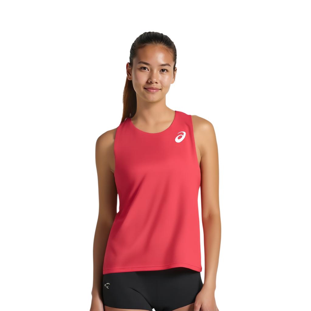 Asics Elite Professional Team Comfortable Quick-Dry Breathable Vest Women tops Red 2012C711-600