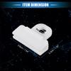 VekAuto Set of 4 Window Door Glass Channel Retainer Clips 1.54"x1.30"x0.47" Glass Regulator Holder Sash Clips Durable Plastic White