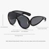 Sports Punk Oversized Sunglasses Steampunk Y2K Women Men Personality Sun Glasses Ladies  Luxury Brand Eyewear Goggle UV400